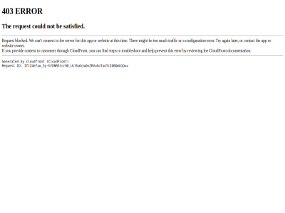 403 5y 5y-hydnr5tcr0d and be by can cloudfront content could customer documentation error find generated help hydnr5tcr0d id if iftz4efxw not prevent provid request review satisfied step the this through to troubleshot ulykabjw0vzrvuhotuotciobqmq1q you