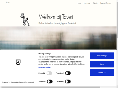 bestuur/contact hom informatie leukst media mor ridderkerk tafeltennisveren taveri welkom