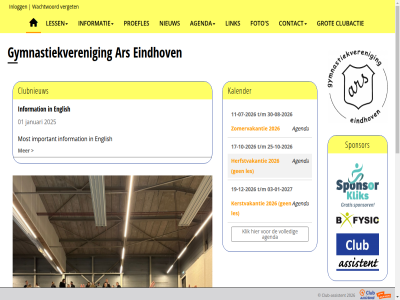 01 2025 2026 agenda ars clubactie clubnieuw contact eindhov english foto grot gymnastiekveren herfstvakantie important informatie information inlogg januari kalender kerstvakantie klik les less link most nieuw proefles s sponsor vakantie verget volg volled wachtwoord zomervakantie