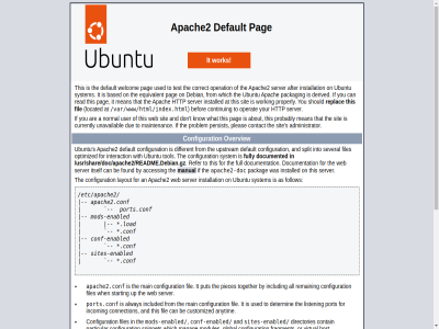 /etc/apache2 /etc/apache2/apache2.conf /srv /usr/bin/apache2 /usr/share /var/www /var/www/html /var/www/html/index.html a acces allow an and any apache2 apache2-doc apache2.conf apache2ctl as at befor browser bug by calling check conf conf-enabled configuration continu default detailed directly directories doc document does enabled exist fil files follow for html http if information installation installed it journalctl layout load located man manual mod mods-enabled new not on operat outsid overview packag pag pages pleas ports.conf problem public replac report respectiv rot see server sites sites-enabled start status stop system systemctl the their this thos through to ubuntu ubuntu-bug use web when will work your