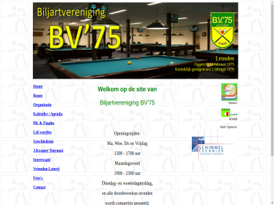 12 1300 1700 1900 1975 1976 2 2300 75 agenda all avond b biljartveren bv competitie contact dinsdag district do doordewek februari finales foto geschiedenis gespeeld goedgekeurd hom interessant j.kramer kalender knbb konink leusd lid loterij ma maandagavond onz openingstijd opgericht organisatie pk rout s sacrom sit sponsor toernooi uur v vriend vrijdag websolution welkom woe woensdagmiddag