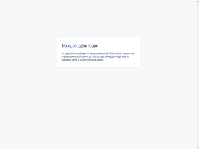 addres application at becaus ben configured correspond dns domain exist for found has incorrect incorrectly its no or requested the this usually