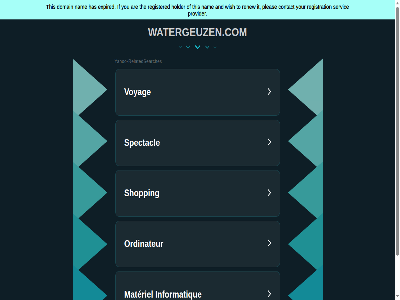 all and are contact copyright domain expired has holder if informatique it materiel nam ordinateur pleas privacybeleid provider registered registration relatedsearches renew reserved right servic shopping spectacl the this to voyag watergeuzen.com wish yahoo yahoo-relatedsearches you your