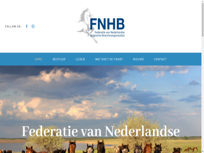 bestur brancheorganisaties contact d doet federatie fnhb follow ga hippisch hom inhoud led nederland nieuw us v