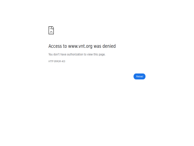 403 acces authorization denied don error hav http pag reload t this to view www.vnt.org you