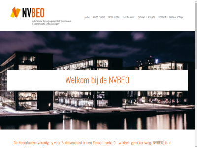 1988 aanbod aanmeld adviser all bedrijfseconomisch bedrijvencentra bedrijvencentrum bedrijvencluster beheerd beheerder belangenbehartiger belegger bereik bestur binn buitenland bundelt busines businesscenter center contact diver diversiteit doel doelgroep dynamisch economisch eigenar eigenaren/beheerders elkar ervar etc event exploitatie faciliteit faciliter funger gebied gemeent gestimuleerd gezamen grot handig heeften hom info@nvbeo.nl inkop itxposur jarenlang juist kamer kennis kenniscentrum kleinschal koophandel koppel kortweg laagdrempel led les lid lidmaatschap link maart mens missie nederland nieuw nvbeo ondernemer ondernemerschap onderzoek ontwikkel onz opgericht opgezet pagina partij platform praktijkkennis recht ruimt samenbreng samenstell secretariaat spilfunctie stat stimuler streeft telken tred veren verschill via voorbehoud voordel vrag waaronder websit welkom werkveld wet zoek