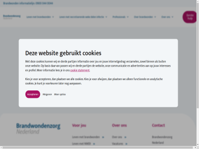 0044 0251 044 0900 1941 2023 27 29 404 55 aanpass accepter actueel advertenties afwijz aj all allen analytisch basis beverwijk binn brandwond brandwondenzorg buit communicatie contact cookie cookies daarvan del derd eerst functionel gebruikt gevond hom hulp infectie info@brandwondenstichting.nl informatie informatielijn interesses internetgedrag jou jouw kies kunt later les lev necrotiser nederland nwdi onz opties pagina partij pass plaats privacy professional profiel statement terug vacatures verzamel volg voorkeur we websit weiger wek wij zeestrat zocht zowel