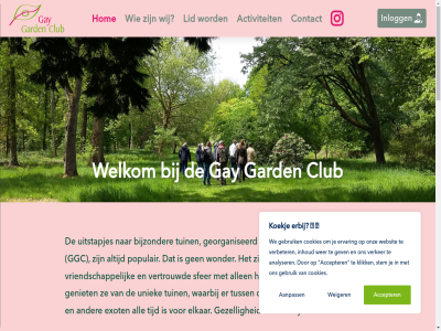10.30 2026 aanpass accepter actiev activiteit all allen analyser ander april b.v begint belangstell bestan bezocht bezoek bijzonder bimann bom club contact cookie cookies dag dames ding drie dubbelzinn eenmal eig eind eindigt elkar erbij ervar exot gard gay gay-mann gazon gebruik gemiddeld geniet georganiseerd geschiedenis gev geval gevoel gezell ggc ggc@gaygardenclub.nl hel her hog hom homo homomann humor ict ieder inhoud inlogg karakter klik klinkt koekj koffie led lid lunch magnolia mann meerder meest meestal middag n net oh oktober ontspann ontstan ontvangst ontwerp onz organiser particulier populair prat quist reactie realisatie restaurant rododendron rond s sam schaterlach sfer som stem tijd tintj troef tuin tuinclub tuineigenar tuinendag tuinier tuss uitstapjes uniek uur vak vandag verbeter veren verker vertelt vertrouwd vriendschapp vrouw waarbij war we websit weiger welkom wer wij wonder zaterdag zondag