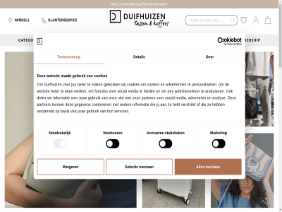 .. 0186 08.30 1 17.30 2 2024 22.00 3 4 643656 65 8 accessoires advertenties adverter algemen allemal analys analyser anoniem basis begon bekijk besteld bestell betaalmog beter bezorg bied blijf boodschappentrolley categorieen collectie combiner consent contact content cookiebeleid cookies dag de del detail dezelfd drinkfles duifhuiz duurzam echt functies garantie gebruik gegeven grot hebt hoogt informatie inschrijv inspiratie jar jij jou jouw klantenservic klantenservice@duifhuizen.nl klar koffer kortingsacties laptoptass lat liever ma ma-vr maakt mak market media membership merk nam nem new nieuw nieuwsbrief noodzak offlin onlin onz partner personaliser portemonnes privacy reistass retourner ruil sal schooltass schrijf secrid selectie selection servic services sit social specialist stan statistiek suitsuit tass toestan toestemm uur veelgesteld veilig verstrekt verzameld verzend verzond voorkeur voorwaard vr vrag we websit websiteverker weiger wens werk wij winkel winkelplezier zakelijk