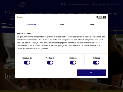 advertenties adverter afscheid akkoord analys analyser basis belev bied blijft blog combiner contact content cookies crematorium del detail functies gat gebruik gedenkartikel gegeven gevoel herinner hom informatie jij jouw livestream market media nieuw nl noodzak ok onz partner personaliser peus services sit social statistiek toestemm toestemmingsselectie uitvaart uitvaartzorg vastlegg verstrekt verzameld verzeker vooraf voorkeur we websit websiteverker wens
