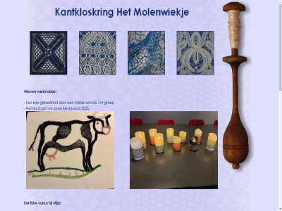 13 cursus ga gekantklost groep kantklos koe meisj mijzo nieuw verder werkstuk