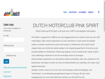 10 13 150 16 17 1989 2026 21 22 25 27 40482513 aantal achter actiev activiteit agenda allerlei ascension aug augustus bankreken bbq bijvoorbeeld buitenland circuit club contact contactformulier datum de dutch e e-mail elfstedentocht elk emailadres ergen europa europes facebok friesland gebruikersnaam/wachtwoord gegeven georganiseerd glme goed guerledan hemelvaart hiernaast holland hom hoogtepunt ieder international inwend jaarlijk jul juli jun juni kennismak kent ker kom kvk lac lat led leukst lhbti lid log login maand maart mail mak mee meerijd mei men mooi mooist motor motorclub motorrijder naast nederland nl85ingb0655463380 noord noord-holland noordwijk nummer oktober omgev onderl onderweg onthoud onz opgericht organiser penningmeester@pinkspirit.nl pink pinkspirit.nl plek plekj privacyverklar registrer roz ruim scotland secretaris@pinkspirit.nl sep september spirit stopp summercamp ter tijd tocht toer toertocht training uitgegroeid uitgezet vanaf vast verder verlor verzorg via voorzitter@pinkspirit.nl vriend vriendelijk wachtwoord we weekend west west-friesland wet winterberg zaterdag zie zien zoal zodat zomerkamp zusterveren
