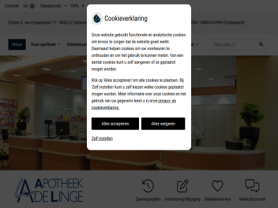 -410999 -412999 -442544 -442554 0488 10 100 17 4043 accepter apothek contrast cookieverklar diabetesservic dodewaard dokter empelstrat fax g hom hoofdmenu informatie inschrijving/wijziging instell ling lz medicijnconsult medisch menu onlin onz openingstijd opheusd privacy services submenu tekst tekstgrot tel vergrot verklein weiger zoek