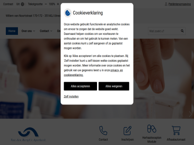 -172 030 10 100 170 21 271 273 3514gj 63 90 accepter apothek bergh contact contrast cookie cookieverklar den dienst dossier fax hom hoofdmenu informatie inschrijv instell menu noortstrat onlin patientenomgev pilservic privacy s services submenu tekst tekstgrot tel utrecht vergrot verklar verklein weiger willem zoek