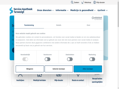 0 00 008 010 08 1 10 132 14 17 2 2025 29 30 3081cn 4 59922571217 8.8 aanwez advies adviser af afhaalautomat algemen all analys analyser apothek apotheker app art assistent@apotheektarwezigt.nl basis begeleid behandel bent beoordel beter bied big big-nummer bijvoorbeeld bijwerk bijzonder buit buurt combiner consent contact content controler cookies copyright daarom dag del denk detail dienst dinsdag direct disclaimer donderdag dossier duijn duurzam effectiever en fijn franchis functies gebruik gegeven gerust gev gezond grag hebt help helpt herhal hoofdkantor huid huidproblem i.j.m informatie inschrijv jou kijk klant klar kom lang last maakt maandag makkelijker market media medicijn mee mijnsherenplein mosadex msc mvo mw nem nodig noodzak nummer onderzoek onz open openingstijd partner person personaliser privacy product psoriasis recept rotterdam rout sam samengan schol schrijf selectie selection servic services sit situatie social som stap stap-voor-stap stat statement statistiek stemm tarwezigt team terecht toegank toestan toestemm uur vacatures vandag verandert verstrekt verzameld vind volg volop voorkeur voorlicht voorwaard vrag vrijdag wanner we webshop websit websiteverker weiger wel welkom wereld werk wetenschap wij woensdag zelfzorgproduct zoek zorgverlener