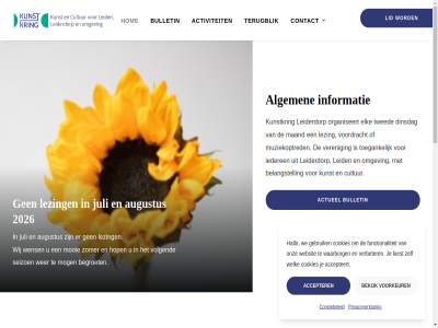 -2024 13 20.00 2020 2026 8 accepteert accepter activiteit actueel agency algemen all arjan augustus bedreigd begroet bekijk belangstell bulletin by contact cookiebeleid cookies cultur dinsdag elk erfgoed fotografie functionaliteit gebruik hallo hom hop iederen informatie juli kiest klimaatverander kunst kunstkring leid leiderdorp lezing lid maand mad mog mooi muziekoptred ntmoet o oktober omgev ontdek onz organiseert own pieter privacyverklar recht seizoen september sleebom terugblik toegank twed uur verbeter veren volgend voorbehoud voordracht voorkeur waarborg we websit welk wens wer wij wit with zomer