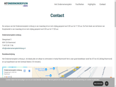 0475 10 17 17.00 17.30 2024 32 33 38 43 5 6040 6041 8.30 86 960 a2 a73 activiteit afslag az bereik bewoner campus central contact cookies de desk dienst ea eenvoudiger elkar f faciliteit front gebouw gebruik gef geopend geschiedenis goed hartj highlight huurder ideal info@ondernemerspleinlimburg.nl informatie kamer koophandel lever limburg loopafstand maandag mak minut ok ondernemersplein ontmoet onz plek postbus privacyverklar roermond rondleid routebeschrijv snel station steegstrat t toestemm ton uur vanaf volg vrijdag we weg won zer