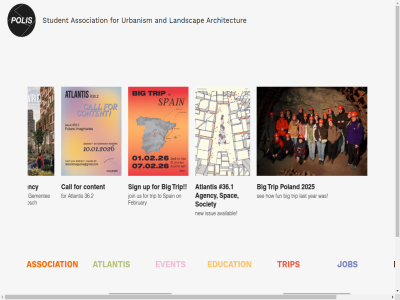 2024 2025 36.1 36.2 a agency and architectur association at atlantis availabl becom big call content delft education event february for fun gementee hertogenbosch how internship issue job join la landscap last log member new newsletter on platform podium poland polis s see sign society spac spain stedenbouwkund student subscrib to trip tu up urbanism us vacancy year