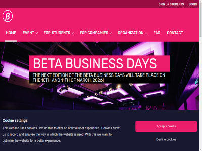 +351 1 10th 11th 2026 600 694 7 916 924 9747 a about accept activities aftermovie ag aimed all allow an analyz and at bachelor bbd bedrijvendag beta better biggest busines by bèta called can carer city companies company connect consist contact cookie cookies could curious day declin discover do edition employee employer event expand experienc explor faq field filled find fit for futur get gives groning hav hom i industries info@betabusinessdays.nl internship it job just latest lead login m mad mak march master met mor network next nijenborgh nordique offer on opportunities opportunity optimal optimiz or organization orientat our out participat peopl phd plac privacypolicy professional project prospect provides reason record recruitment renowned s select setting sign statement stichting student study suit tak talent talented that the their ther thesis this through to two up us used user uses various view watch way we websit what which will with within you your