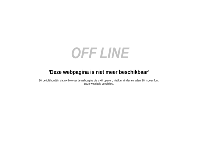 beschik verwijderd webpagina websit