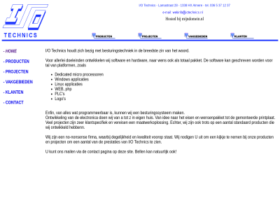 applicaties hosted io linux logo mijndomein.nl php plc s technic web window