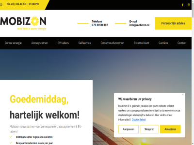 0 0605 07 073 08.30 17.00 2025 3 307 4 5482 573.21.957 8007 8200 aanpass abna abonnement accepter accusystem advies algemen all am b.v bedrijf beher beleid bespar binn carrièr contact content cookie cookies copyright curieweg doelstell duurzam e e-mail eig en energie euro ev ev-lader extern gebruikt geinstalleerd gepersonaliseerd goedemiddag grag handig hartelijk help honderd iban info@mobizon.nl informatie installatie jar klant kvk lader lat link lokal ma ma-vrij madam mail mat mobiliteit mobizon nl79 onderhoudscontract onz partner per person pm privacy privacyverklar recht s schijndel selfservic snell specialist telefon tl ton vindt voorbehoud voorwaard vrij waarder websit weiger wek welkom werk wij zonn zonne-energie zonnepanel â