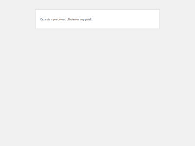 buit fout gearchiveerd gesteld sit werking wordpres