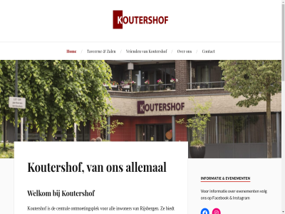 00 076 08 17 18 2191 24 4 4891 596 aanbied aanvrag activiteit adres all allemal beheerder behoud bel beschikt besprek betal biedt binn bovengenoemd buit central contact cv diver drie email etc even evenement facebok genot geopend gerust geschikt gezell groep grot help hom huiskamer hur informatie instagram inwoner klein koffie koffietafel kopj koutershof koutershof@koutershof.nl kunt laagdrempel lez lop lunches maandag mail media mee mogelijk naast nieuwsbrief ontmoet ontmoetingscentrum ontmoetingsplek ontspann onz openingstijd organisaties over per revalider rijsberg ruimt ruimtes schrijf seminar social sport t/m taveern team tijd toekomst tonel training twee uur ver veren verenigingsbijeenkomst vergader verhur verkrijg verzoek via volg vriend vrijdag welkom wet wij wijz word zal