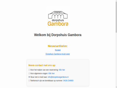 -234900 00 0418 07 10 12 13 17 18 19 20 2025 21 26 30 7 aanmeld activiteit algemen bakt begroet bereik binnenkort bommelerwaard bruist contact dag dorpshuis dorpsrad e e-mail facebok final gambora gamer gemeenteraadsverkiez hel info@dorpshuisgambora.nl inloopspreekur instagram intocht kijk klik kluss kofferbak laatst maart mail mak mog nem nieuw nieuwsartikel nldoet november nummer oranjeveren reserver sam september sinterklas stur telefonisch toneelavond uur verbind veren verkop via vier volg vooraankond vrag we welkom wer