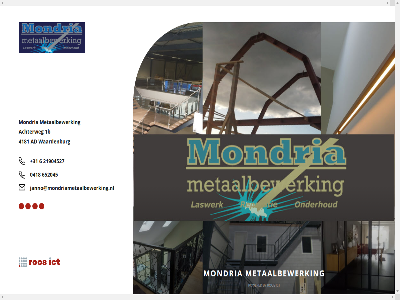 +31 0418 1b 21904527 4181 6 652045 achterweg ad by ict janno@mondriametaalbewerking.nl metaalbewerk mondria powered ros waardenburg