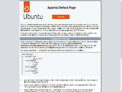 /etc/apache2 /etc/apache2/apache2.conf /srv /usr/bin/apache2 /usr/share /var/www /var/www/html /var/www/html/index.html a acces allow an and any apache2 apache2-doc apache2.conf apache2ctl as at befor browser bug by calling check conf conf-enabled configuration continu default detailed directly directories doc document does enabled exist fil files follow for html http if information installation installed it journalctl layout load located man manual mod mods-enabled new not on operat outsid overview packag pag pages pleas ports.conf problem public replac report respectiv rot see server sites sites-enabled start status stop system systemctl the their this thos through to ubuntu ubuntu-bug use web when will work your