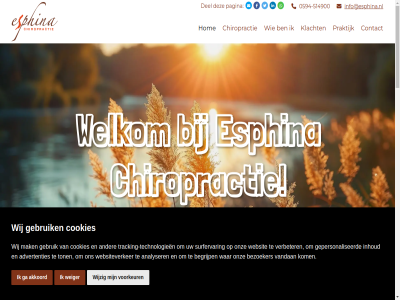 -514900 0594 15 2026 25 34 9825 aandacht aangeslot aanmerk aanvull achterlat adresgegeven advertenties afhank afsprak afstemm akkoord algemen allen analyser associatie baby be begrijp behandel behandelar bent bereik bericht besprek bestaand betekent betrok bezig bezoeker bo by central chiropractie chiropractiepraktijk chiropractor contact contactgegeven cookie cookies copyright daardor daarnaast direct dracht e e-mail eig esphina ga gebruik gedeelt geldt gepersonaliseerd geregistreerd gerust gesitueerd geslot gev gevestigd goed grag groning help hierdor hom hoogt hooiweg huisart ieder info@esphina.nl informatie informel inhoud inplann instell kilometer kinder klacht kleinschal kom landelijk ligt lucaswold maandag maart mad mail mak mei mogelijk momentel nca nederland nem nieuw nodig ongever onlin onz opnem original parkeergeleg patient patientenstop person pinkstermaandag polis praktijk privacy professionel registratie s sam scn sfer situatie snel stat statement stichting stuurt surfervar technologieen telefon terrein terugbelverzoek th tijd tijden ton tracking tracking-technologieen uitzonder vak vanaf vandan vanuit verbeter verder vergoed verwijz vindt voldoend volg volled volwassen voorkeur vrag waarin wanner war websit websiteverker weiger welkom werk wij wijzig with zelfstand zorg zorgverzeker zorgverzekerar zorgvuld zowel