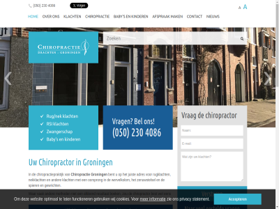 050 1 10 19 2017 23 230 26 4086 9718 a aangepast aanvull accepter adres af afdoend afscheid afsprak all an are augustus baby bb be bel bent best beweg bied bo boek by chiropractie chiropractiepraktijk chiropractor contact cookies direct e eendrachtskad erop functioner gebruik gedeelt gesteld gevond gewricht goed grag groning grootst help hierover hiervor hom info@chiropractorgroningen.nl informatie international jason juist jul jun kennis kinder klacht klik kunt laatst lat les maandag maart mad mak media method nekklacht nem nieuw nikky nodig nz onz oorsprong openingstijd oploss optimal original pagina pahl patient plann praktijk privacy provincie resultat rsi rug/nek rugklacht s sind social soepel spier statement student t vak vakantie vandag vanuit verder vergoed verheug verwijz verzeker vestig via volg vrag vrijwel war websit weg wek wel wer wervelkolom wij will with you zenuwstelsel zie zodat zwangerschap