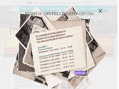 1 12.30 16.30 2025 2026 22 25 3 6 8 a agenda animal are be beinvloed bron brontrain by can coaching contact contact/inschrijven dec ded deelnam del doet eig eindhov elk erkend familie familieopstell familiesystem gebouwd gedan gehel geleerd generaties geschiedenis gevoeld gezien ghandi greatnes groter hansl info/agenda inschrijv it jan jong jouw judged kamelot kid kijk kindcentrum komend laagstrat later mak mens mindfun nation nov okt onbewust onderl onzicht opstell opstellingen/systemisch opstellingsdata oud plekverdel relaties representant ret s schrijf slag sluit systemisch the therapie/coaching treated vak vandag veld verandert verbind via vraagsteller way we websit welkom werk werkt wij wix woensdag zaterdag zichtbar