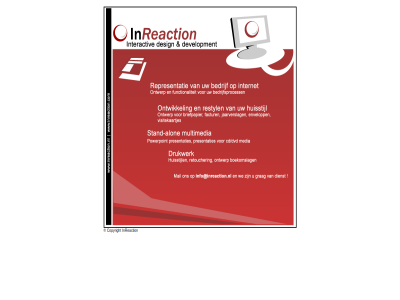 copyright design development inreaction interactiv