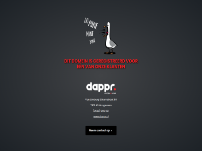 0528 260 50 631 7901 as contact dappr domein een geregistreerd hoogeven klant limburg nem onz stirumstrat www.dappr.nl