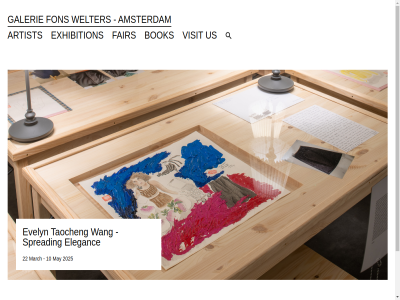 10 2025 22 amsterdam artbutler artist bok data eleganc evelyn exhibition fair fon galerie hom managed march may policy sit spreading taocheng us visit wang welter with