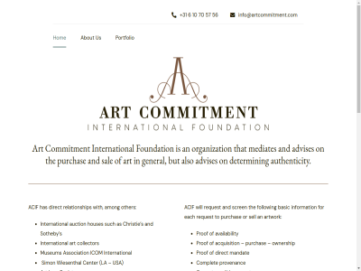 +31 0580 1 10 1019 1090 15 51 56 57 588 6 6259395 70 777 94212 abna abnanl2a about acif acquisition advic advises agencies all also alway among amsterdam an and another art artwork as association auction authenticity availability background basel basic biennal box but buy call center chemical christie collector commintment commitment complet condition content current determin direct do each email etc expertis fair field flag follow for foundation further general gren has hav head hesitat hom houses iban icom includ info@artcommitment.com information international into knsm knsm-lan la lan law location los mak mandat mediates mediation museum netherland never nl not offic on one operates or organization other our ownership p.o party portfolio prof promises protocol provenanc purchas question rates red register relationship report request research s sal sales scren sell ship simon skip sotheby such swift/bic tefaf testing that the to trad turned until us usa venic wiesenthal will willingnes with