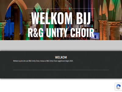 2025 begin choir g helas opgehev r sit unity welkom