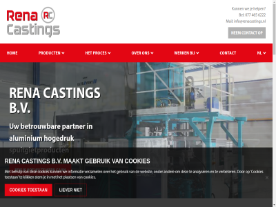 077 1955 465 5993 60 6222 9 aluminium b.v bekijk bel betrouw bv casting contact cookies disclaimer ervar gan gebruik groesweg help hogedruk hom info@renacastings.nl jar liever maakt maasbree mail nem nl nn partner privacyverklar proces product rena sinc spuitgietproduct sterk toestan voordel vormt we websit werk wij zet