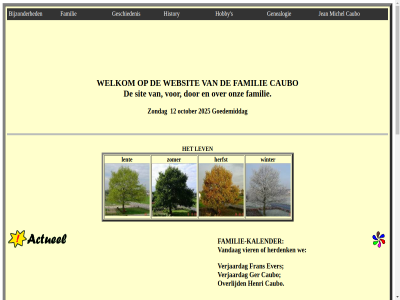 bijzonder caubo familie family genealogie geschiedenis history hobby jean michel onz s sit websit welkom