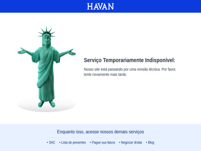 aces blog demais divida enquanto esta fatura favor havan indisponivel isso lista lugar mais negociar nosso nossos novament num pague passando por presentes revisão sac serviço serviços sit so sua tard tecnica temporariament tent tudo uma