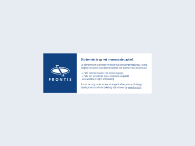 aangeklikt actief bookmark correct domein domeinnam frontis full full-servic geregistreerd gevond hebt ingetypt internetadres internetbureau link mogelijk moment ontwikkel oorzak servic verouderd waardor websit www.frontis.nl