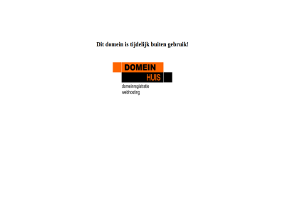 buit domein gebruik tijdelijk