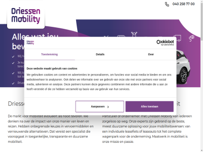 00 040 1 1250 1985 2 2023 258 264 3 4 5 57 6 7 77 8 87 aanbod aanpass advertenties adverter advies afgenom algemen all alternatiev analys analyser auto automerk basis batterij bedrijfswagen beschik best bestelauto beweegt bied binnenkort bred combiner complet contact@driessenmobility.nl content cookiebeleid cookies copyright dag dekking del denk detail dienst direct driess duurzam een electric elektrisch energiecontract ervar evolueert expert fiet flexibel functies gebrand gebruik gebruiksgemak gebruikt gegeven gespecialiseerd gev gevarieerd gewenst grot hondsruglan huurperiod hybrid ideal ieder iederen impact individuel informatie jou jouw kenniscentrum keuzes kort krachtig kunt laadgewicht laadinfrastructur laadruimt landelijk lang leas leaseaanbod leaseauto leasefiet leasemaatschappij leasevorm leasing lev liv maakt maandtarief maatwerk manier markt media meest meld merkonafhank missie mobiliteit mobiliteitspass mobiliteitswens mobility mogelijk nieuwsbrief nooit occasion onbegrensd ondernem ondernemer onlin ontdek onz oploss ov particulier partner passie period personaliser postbus privacy privat regional reiz rental reserved reserver right rijd robuust s scherp scooter services shortleas sind sit snel snelst social specialist tarief terecht termijn tevor toegank toestan toestemm transparant tte vak vakantieauto varier vereist verhuiswag vernieuw verstrekt vervoermiddel verzameld vind voer voertuig vol voordel vooropgat voorrad voorwaard vorm wagenpark war we websit websiteverker weg wij zakelijk zer zonnepanel zorgelos zowel