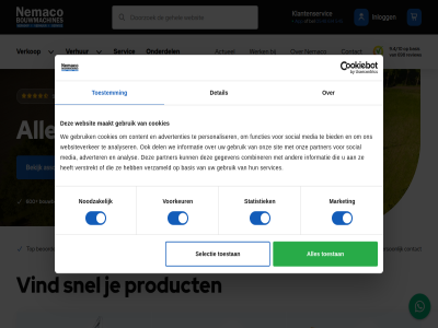 /10 0 0548 1 14 1949 4 5 545 600 614 681 698 8 9.4 actueel advertenties adverter analys analyser app assortiment basis bekijk bel beoordeeld bied bouwbedrijv bouwmachines bouwmaterieel bouwplat combiner contact content cookies del detail direct ed functies gebruik gegeven geleverd ging informatie inlogg klantenservic lever maakt machines market media nem nemaco noodzak onderdel onz partner person personaliser product review selectie servic services sind sit snel social specialist statistiek toestan toestemm toestemmingsselectie top totaalaanbieder verhur verkop verstrekt verzameld vind voorkeur voorrad we websit websiteverker werk