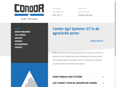 0485 2 303 581111 5830 5831 aangevuld accountview actief afstand agrarisch agri agri-system ah akkerdistel algemen bedrijf bestat boxmer cas condor condor@condor-agri.nl contact dienstverlen documentatie financiel fouragehandelar handel hom hulp ict middel nem oploss pakket pj postbus sector sit softwar support system total updates voerleverancier voorwaard welkom