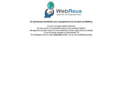 all bijvoorbeeld binn daarin directory domeinnam eig ftp gegeven geregistreerd hiervan hoofdlettergevoel hoofdpagina httpdoc index.html klant kunt let marmidenko.com nam onz publicatie publicer server stan standaard subdirectory upload vall via webreus websit