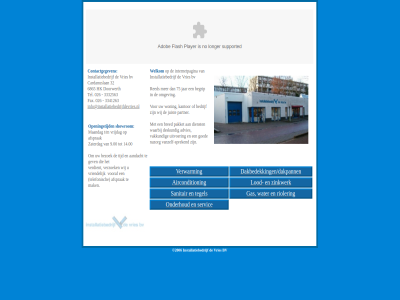 026 14.00 32 3332563 6865 9.00 afsprak aircondition bv cardanuslan contactgegeven dakbedekkingen/dakpannen doorwerth elkom gas hk info@installatiebedrijfdevries.nl installatiebedrijf lod maandag mak onderhoud openingstijd rioler sanitair servic showrom t/m tegel tel verwarm vooraf vriendelijk vries vrijdag w water zaterdag zinkwerk