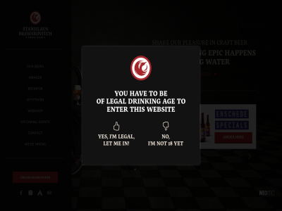 18 5ifty7even age award be becaus ber brewpub brewskovitch contact craft drinking enter epic event happen hav hiring hom i legal let m no not nothing onlin our pleasur re reservation shar stanislaus this to upcom water we webshop websit yes yet you